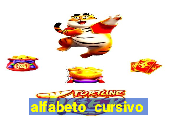 alfabeto cursivo pontilhado para imprimir pdf